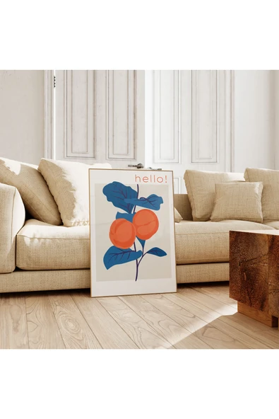 Pegziz Sanatsal Çiçek Duvar Dekor Posteri 60x90cm. ürün görseli 1