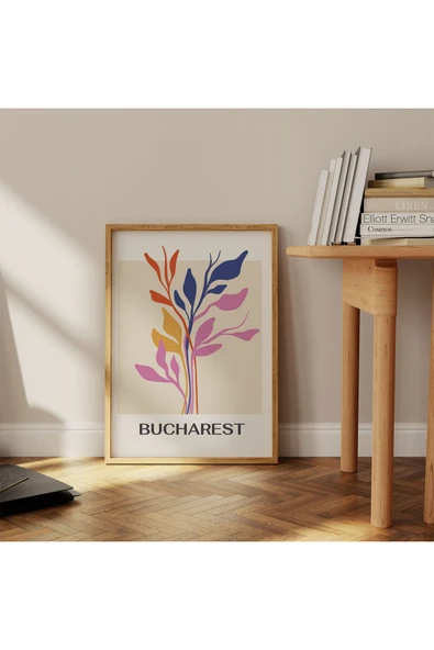 Pegziz Sanatsal Çiçek Duvar Dekor Posteri 60x90cm. ürün görseli 1