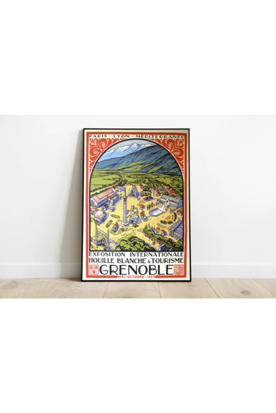 Pegziz Fransa Vintage Sanatsal Poster 50x70cm. ürün görseli 1