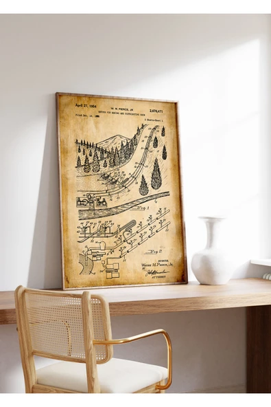 Pegziz Dekoratif Sanatsal Kar Yapıcı Patent Posteri 50x70cm. ürün görseli 1