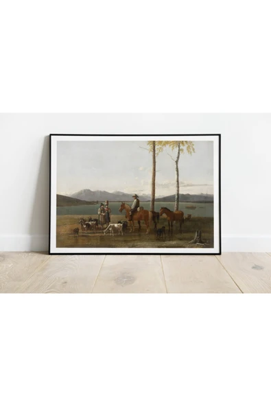 Pegziz Wilhelm Von Kobell Sanatsal Duvar Dekorasyon Poster 60x90cm. ürün görseli 1