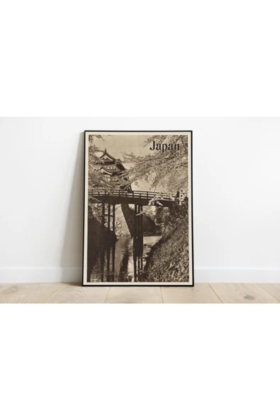 Pegziz Japonya Vintage Sanatsal Poster 60x90cm. ürün görseli 1