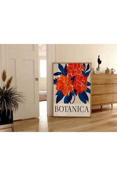 Pegziz Sanatsal Çiçek Duvar Dekor Posteri 60x90cm. ürün görseli 1