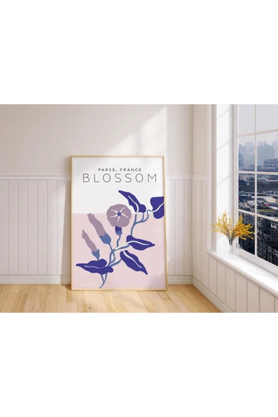 Pegziz Sanatsal Çiçek Duvar Dekor Posteri 60x90cm. ürün görseli 1