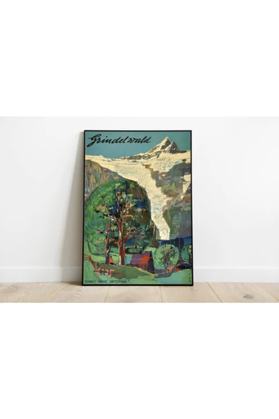 Pegziz Isviçre Vintage Sanatsal Poster 50x70cm. ürün görseli 1