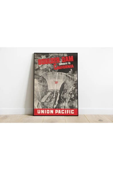 Pegziz Amerika Vintage Sanatsal Poster 60x90cm. ürün görseli 1