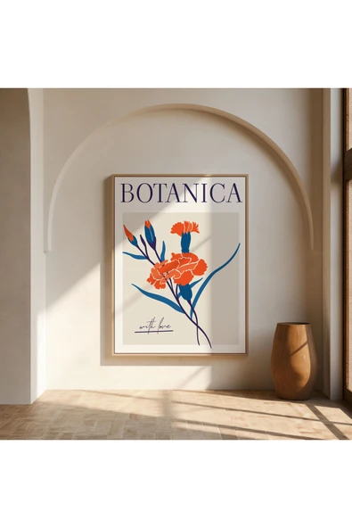 Pegziz Sanatsal Çiçek Duvar Dekor Posteri 60x90cm. ürün görseli 1