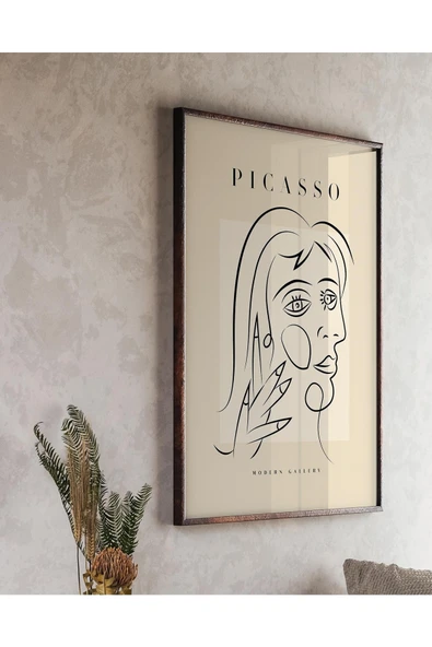 Pegziz Minimalist Sanatsal Picasso Duvar Dekor Posteri 60x90cm. ürün görseli 1