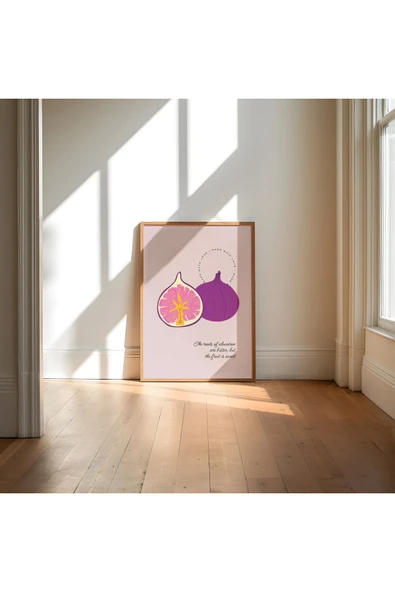 Pegziz Incir Meyvesi Sanatsal Poster 50x70 cm ürün görseli 1