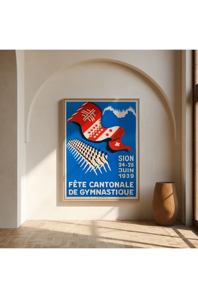 Pegziz Jimnastik Turnuvası Reklam Afişi Poster 40x50cm. ürün görseli 1