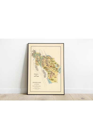 Pegziz Ispanya Rioja 1933 Şehir Planı Haritası Sanatsal Duvar Dekorasyon Poster 60x90cm. ürün görseli 1