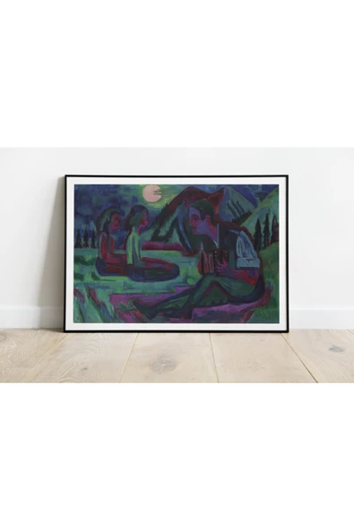 Pegziz Ernst Ludwig Kirchner Sanatsal Duvar Dekorasyon Poster 60x90cm. ürün görseli 1