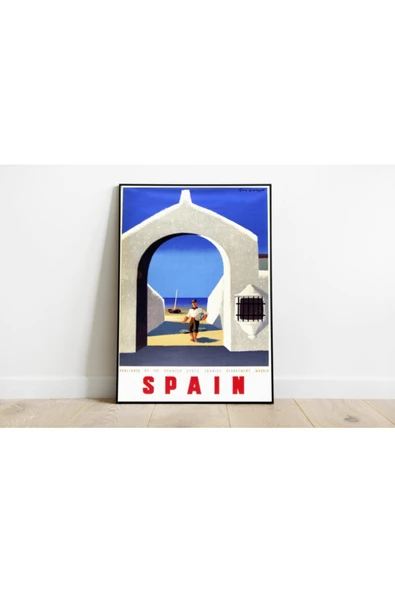 Pegziz Ispanya Vintage Sanatsal Poster 50x70cm. ürün görseli 1