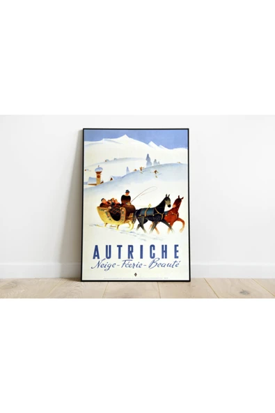 Pegziz Avusturya Vintage Sanatsal Poster 40x50cm. ürün görseli 1