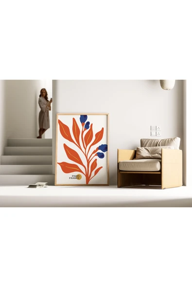 Pegziz Sanatsal Çiçek Duvar Dekor Posteri 60x90cm. ürün görseli 1
