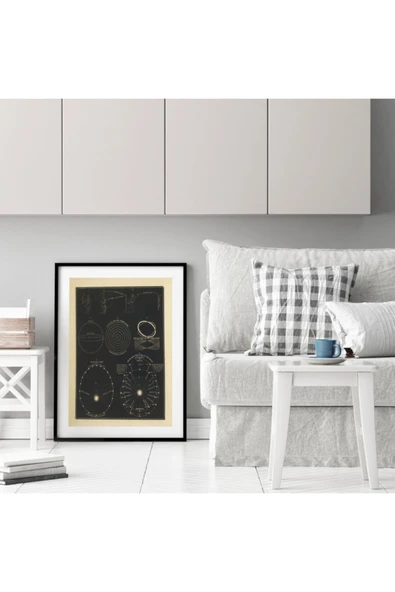 Pegziz Astronomi Ve Uzay Bilimleri Sanatsal Duvar Dekorasyon Poster 60x90cm. ürün görseli 1