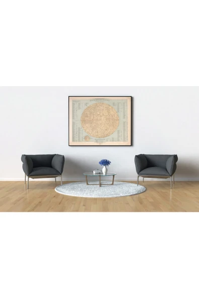 Pegziz Astronomi Ay Sanatsal Duvar Dekorasyon Poster 60x90cm. ürün görseli 1