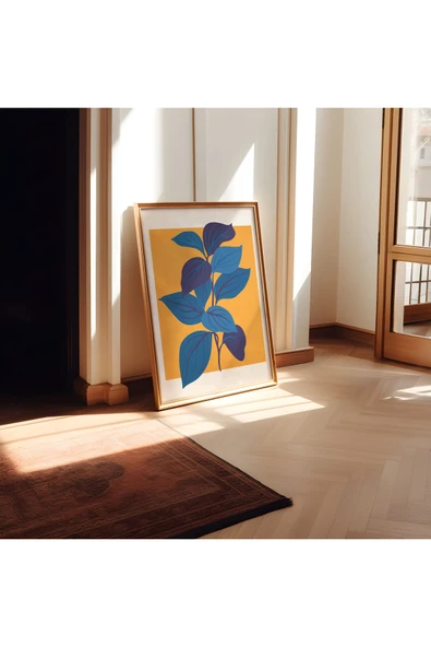Pegziz Sanatsal Çiçek Duvar Dekor Posteri 60x90cm. ürün görseli 1