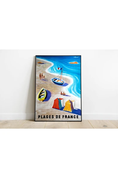 Pegziz Fransa Vintage Sanatsal Poster 60x90cm. ürün görseli 1