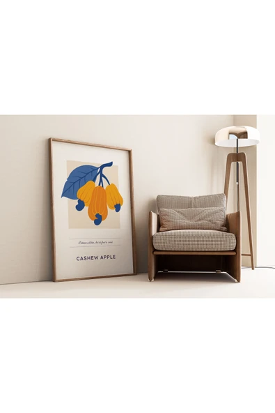 Pegziz Kaju Bitkisi Sanatsal Poster 50x70 Cm ürün görseli 1