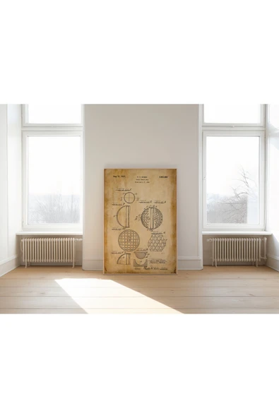 Pegziz Dekoratif Sanatsal Pinpon Topu Patent Posteri 50x70cm. ürün görseli 1