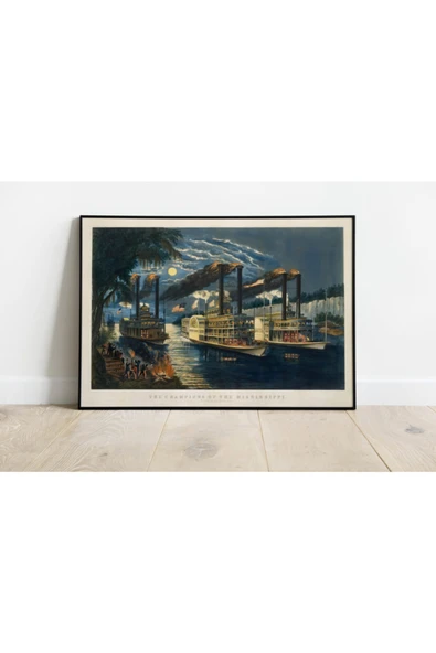 Pegziz Amerika Vintage Sanatsal Poster 50x70cm. ürün görseli 1