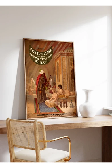 Pegziz Dekoratif Vintage Osmanlı Reklam Afişi Poster 60x90cm. ürün görseli 1