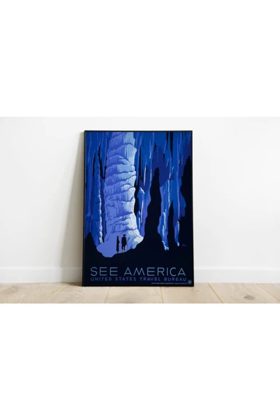 Pegziz Amerikka Vintage Sanatsal Poster 40x50cm. ürün görseli 1