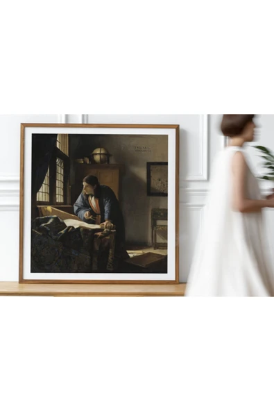 Pegziz Johannes Vermeer 'geographer' Dekoratif Sanatsal Poster ürün görseli 1