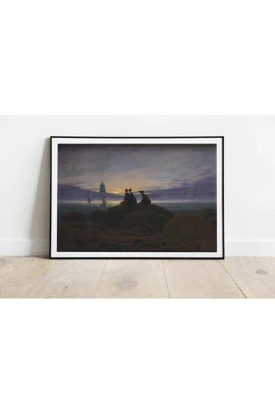 Pegziz Caspar Friedrich Sanatsal Duvar Dekorasyon Poster 60x90cm. ürün görseli 1