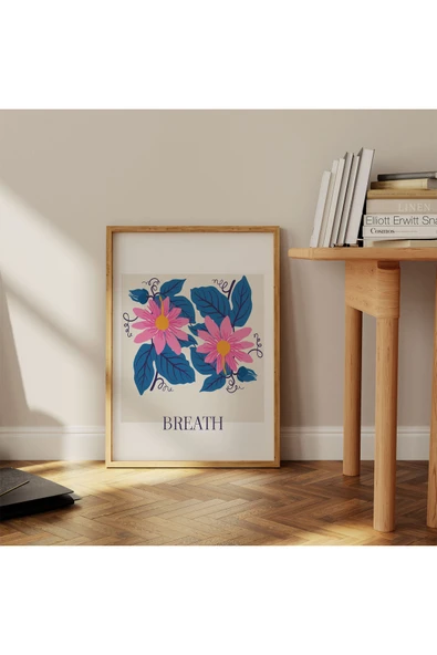 Pegziz Sanatsal Çiçek Duvar Dekor Posteri 60x90cm. ürün görseli 1