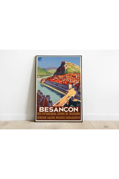 Pegziz Fransa Vintage Sanatsal Poster 40x50cm. ürün görseli 1