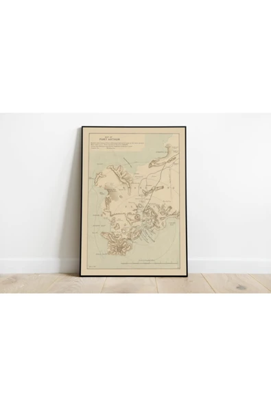 Pegziz Avustralya Port Arthur 1904 Haritası Sanatsal Duvar Dekorasyon Poster 60x90cm. ürün görseli 1