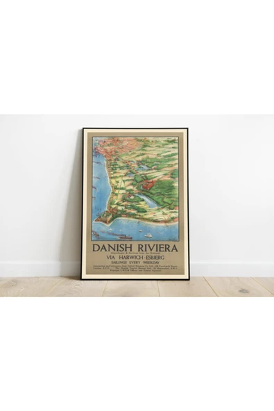 Pegziz Kopenhag Danimarka Sanatsal Duvar Dekorasyon Poster 60x90cm. ürün görseli 1