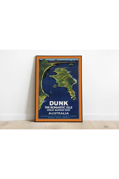 Pegziz Avustralya Vintage Sanatsal Poster 60x90cm. ürün görseli 1