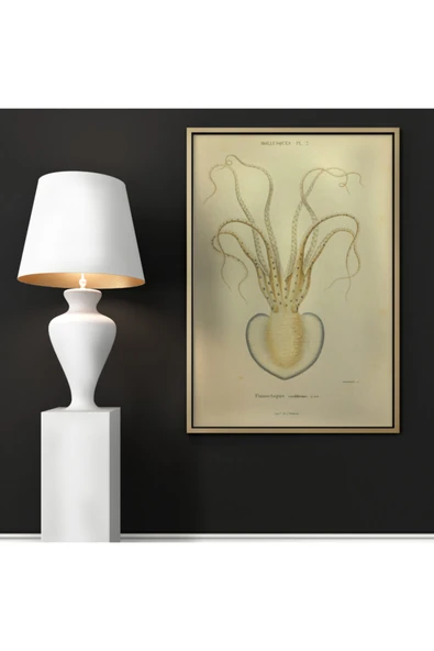 Pegziz Su Canlıları Ahtapot Sanatsal Duvar Dekorasyon Poster 40x50cm. ürün görseli 1