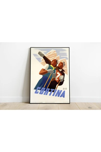Pegziz Italya Vintage Sanatsal Poster 40x50cm. ürün görseli 1