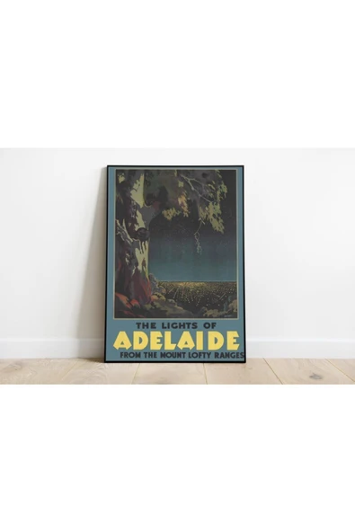 Pegziz Avustralya Vintage Sanatsal Poster 60x90cm. ürün görseli 1