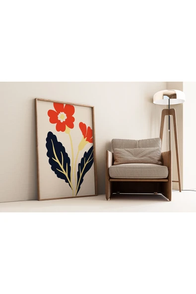 Pegziz Sanatsal Çiçek Duvar Dekor Posteri 60x90cm. ürün görseli 1