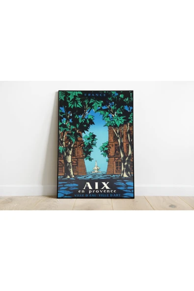 Pegziz Fransa Vintage Sanatsal Poster 40x50cm. ürün görseli 1