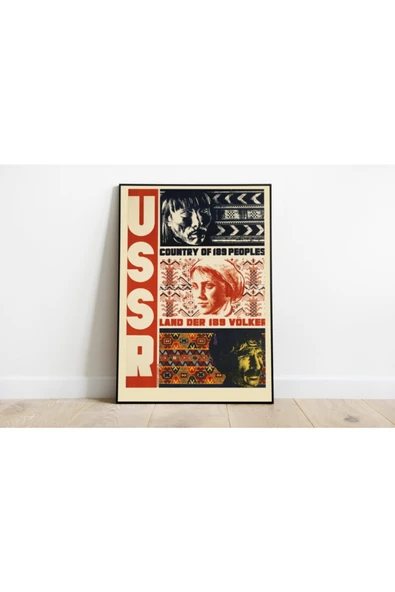 Pegziz Sovyetler Birliği Vintage Sanatsal Poster 50x70cm. ürün görseli 1