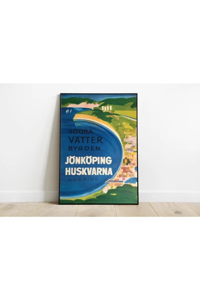Pegziz Isveç Vintage Sanatsal Poster 50x70cm. ürün görseli 1