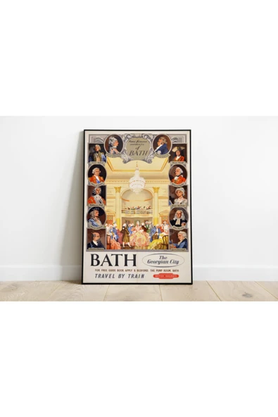 Pegziz Ingiltere Vintage Sanatsal Poster 50x70cm. ürün görseli 1