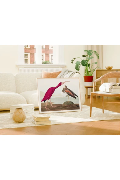 Pegziz Flamingo Sanatsal Duvar Dekorasyon Poster 60x90cm. ürün görseli 1
