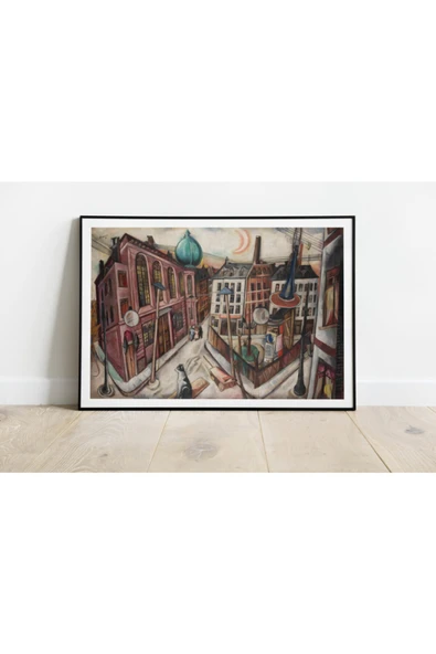 Pegziz Max Beckmann Sanatsal Duvar Dekorasyon Poster 60x90cm. ürün görseli 1