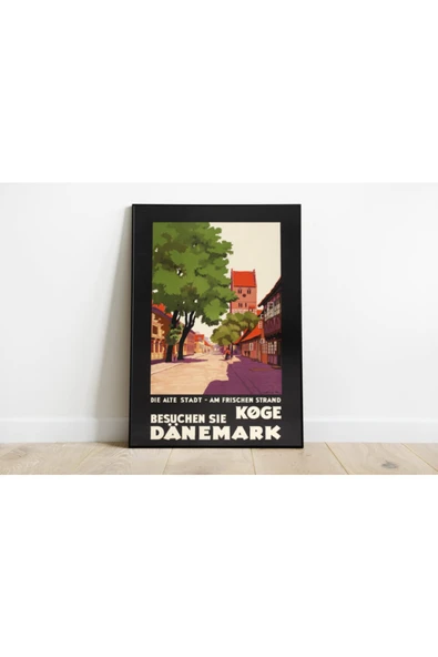 Pegziz Danimarka Vintage Sanatsal Poster 50x70cm. ürün görseli 1