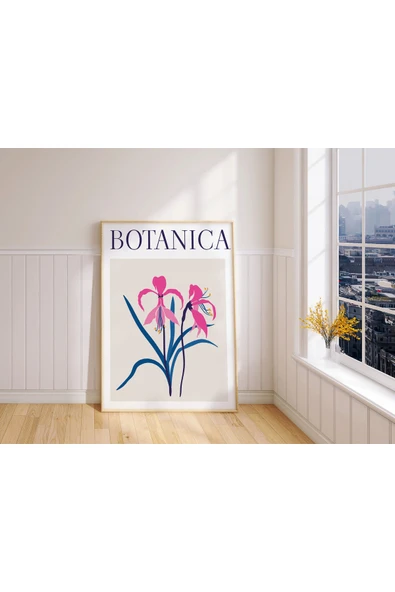 Pegziz Sanatsal Çiçek Duvar Dekor Posteri 60x90cm. ürün görseli 1