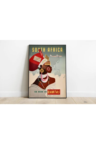 Pegziz Güney Afrika Vintage Sanatsal Poster 50x70cm. ürün görseli 1