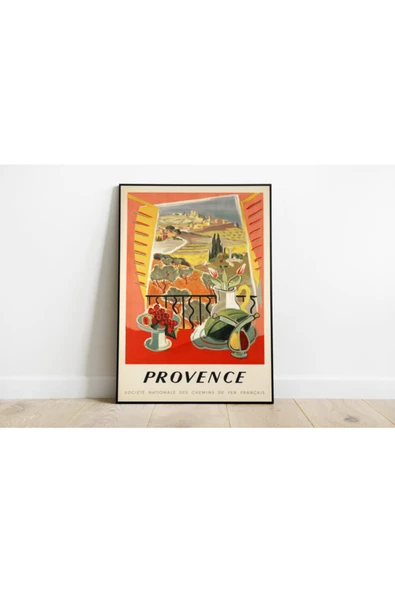 Pegziz Fransa Vintage Sanatsal Poster 50x70cm. ürün görseli 1