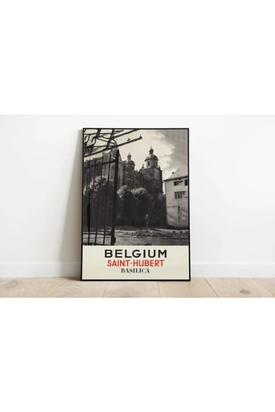 Pegziz Belçika Vintage Sanatsal Poster 40x50cm. ürün görseli 1
